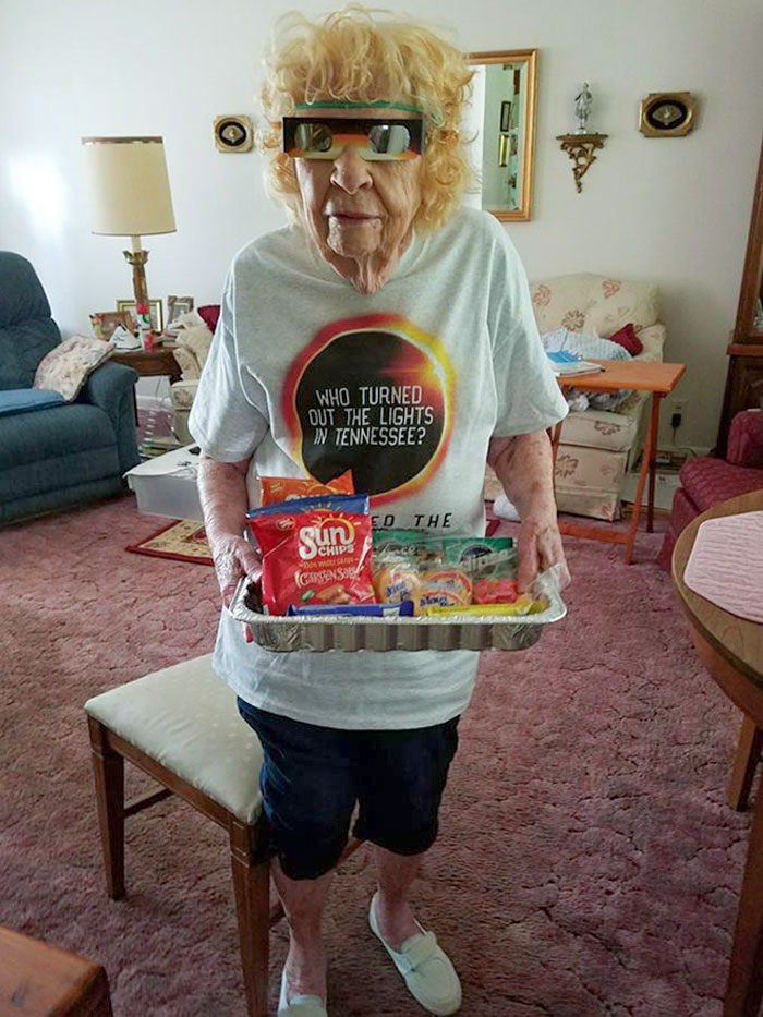 My 101-Year-Old Neighbor Was So Ready For The Eclipse