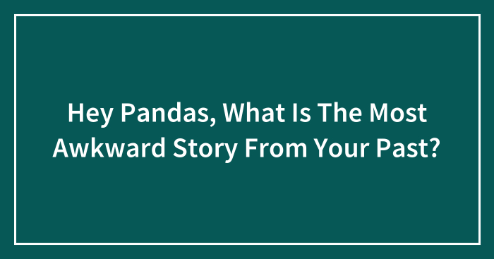 Hey Pandas, What Is The Most Awkward Story From Your Past? (Closed)