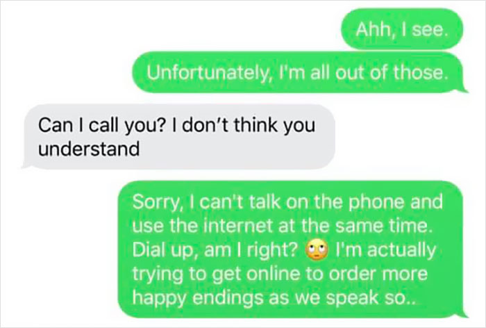 Guy Longed For A Happy Ending, But Received A Free Sad Ending In Hilarious Chat That Went Viral