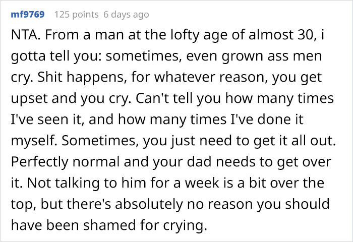 Dad Tells Teenage Son To “Man Up,” So He Ignores Him For A Week Straight