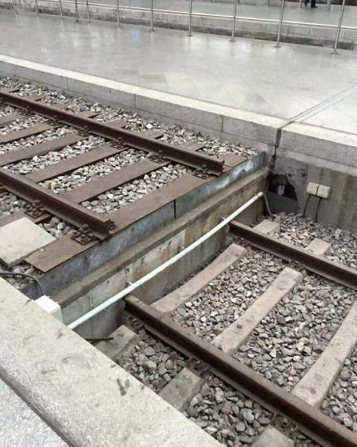 Esta vía de tren