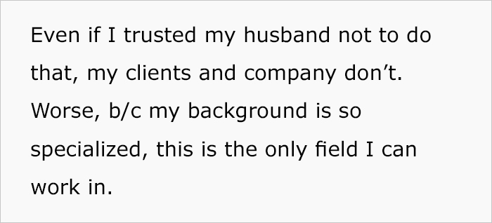Wife Asks Her Husband To Turn Down “Dream Job” For The Sake Of Her Career, Or She’ll Divorce Him