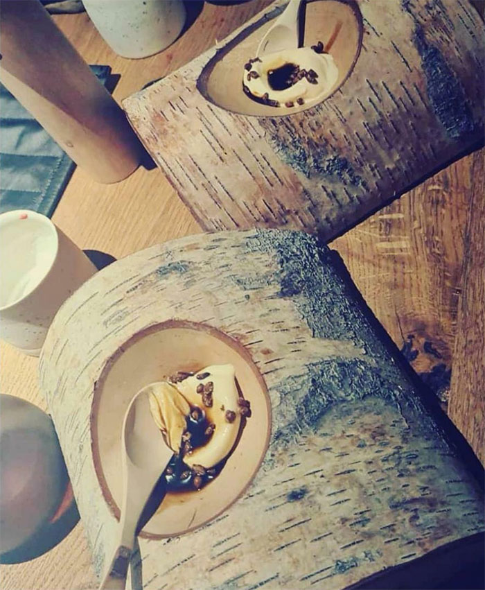 Eat From Hollowed Out Wood