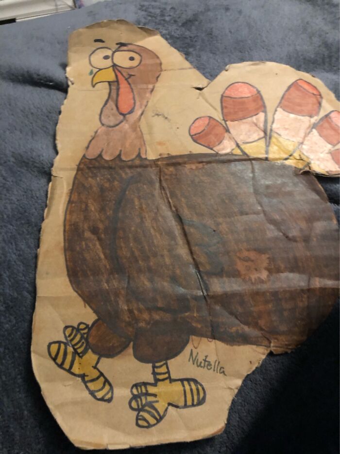 Meet My Cardboard Turkeys I Made In Like 6th Grade, Nutella