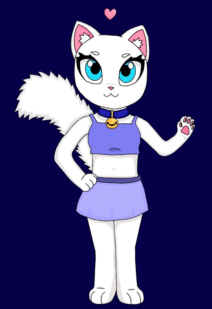 Cat Girl Inspired By Talking Angela, With My Own Flare