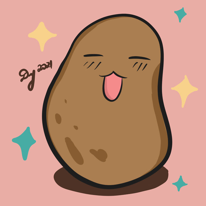 cute cartoon potatoes