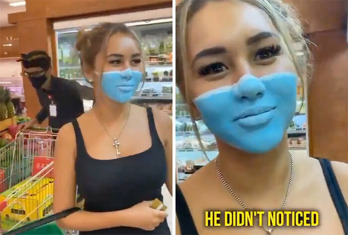Influencer Ignores Bali’s Mandatory Mask Rule By Painting It On Her Face With Makeup And Gets Deported