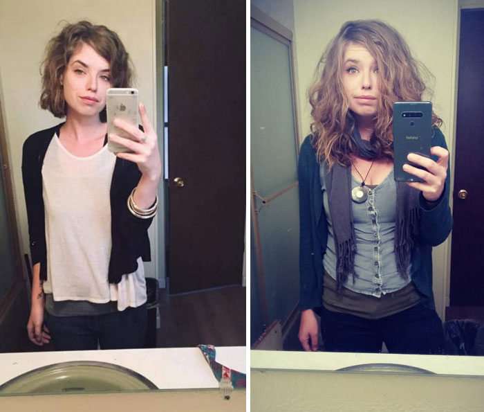 1st Picture Was The Peak Of My Opiate Addiction. 2nd Is A Recent Of One Of Me Healthy And Sober