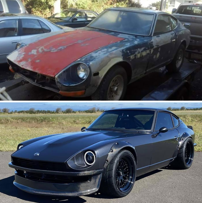 Before And After Of My 8-Year Project (1972 Datsun 240z Restomod)