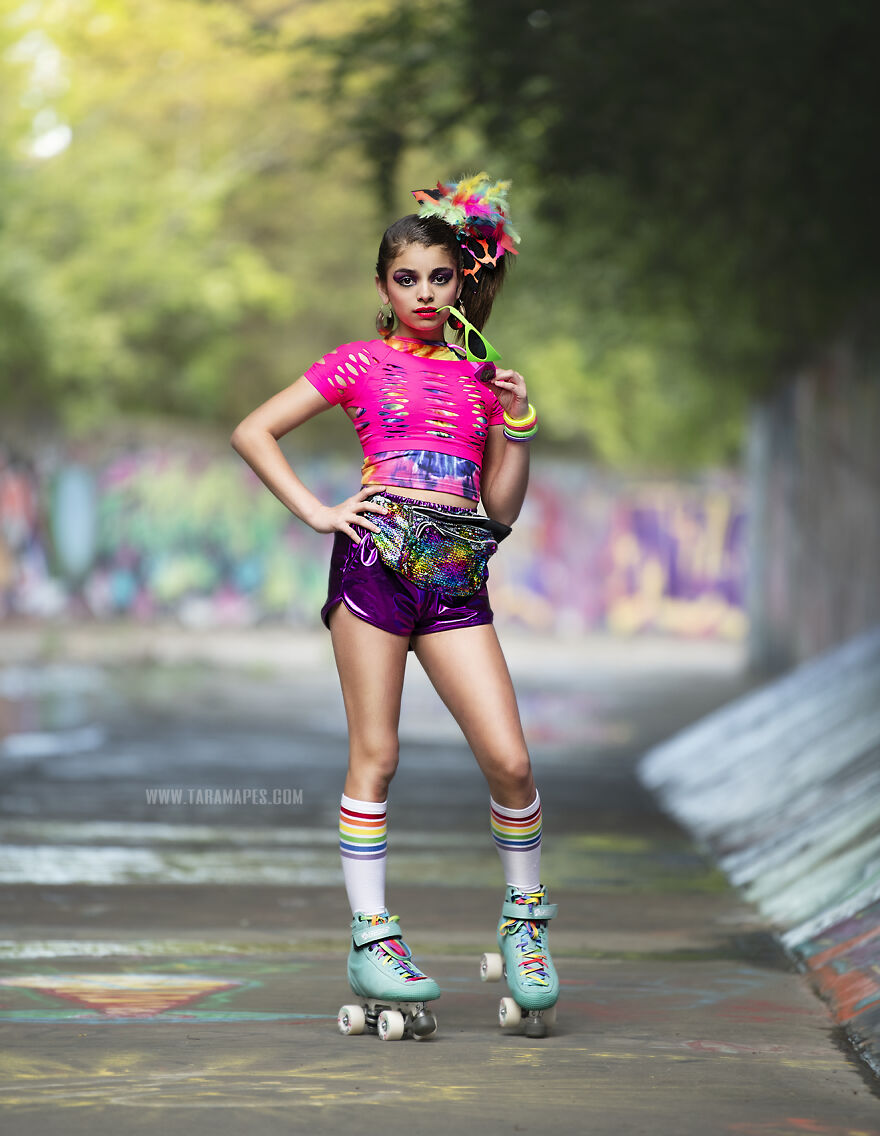 I Created An '80s Roller Skating Shoot To Relive My Childhood (19 Pics)