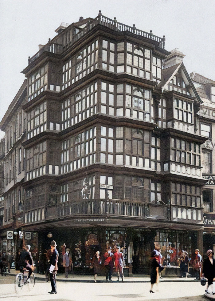 The Old Dutch House In Bristol, England. It Was Constructed In 1676 But Was Destroyed During The Bristol Blitz Of 1940 By The Luftwaffe