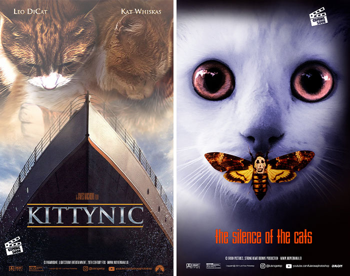 Artist Recreates Movie Posters And Replaces Actors With Cats And Dogs (19 Pics)
