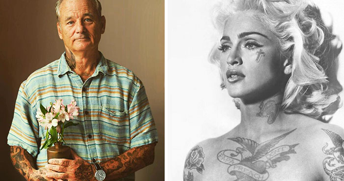 Artist Photoshops Tattoos On Famous People And It Changes The Mental Image We Have Of Them (30 Pics)