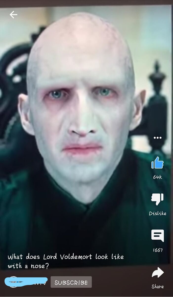 Voldemort Got A Nose