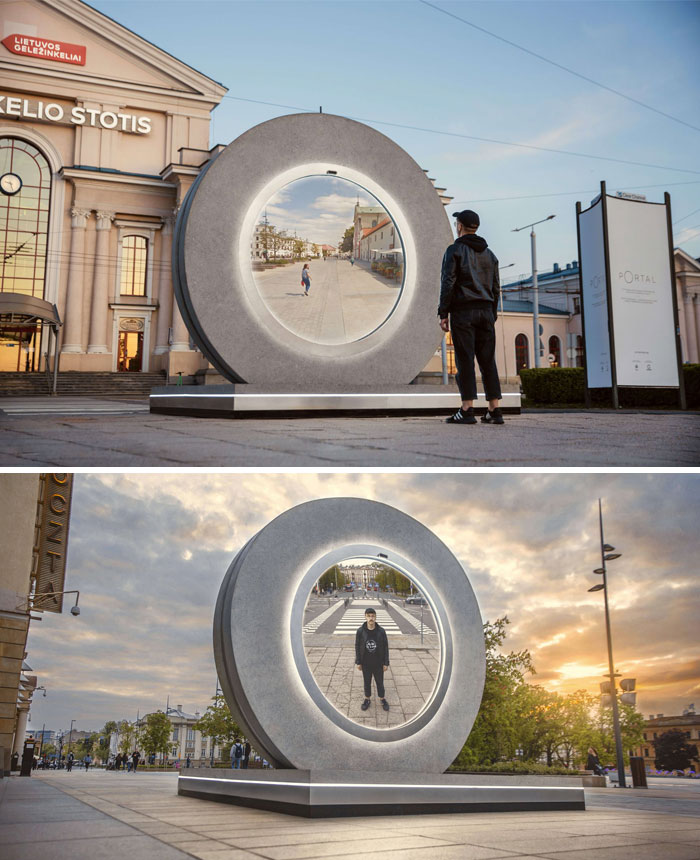 Lithuania And Poland Built A ‘Portal’ Connecting Two Of Their Cities And People Are Loving It