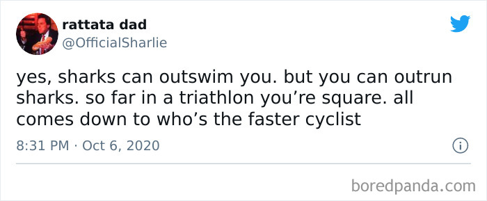 Aight Who Wants To Do A Triathlon With A Shark