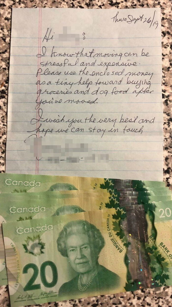 I’ve Had To Move Because I Couldn’t Afford Rent & Living Expenses. On My Last Night In My Apartment My Next-Door Neighbor Slipped This Letter Into My Mail Slot