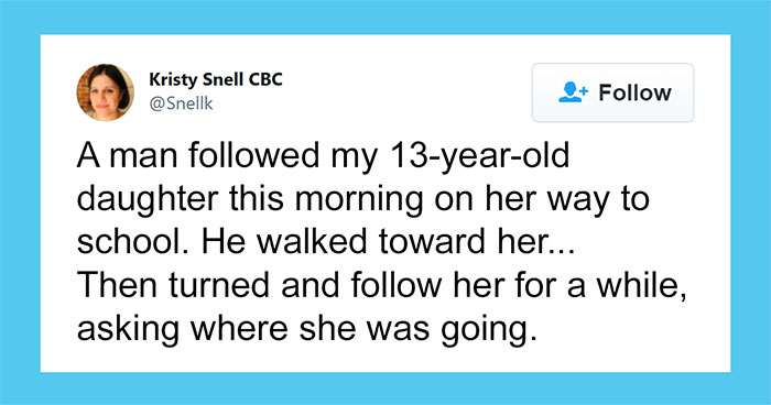 Mom Shares How A Neighbor Rushed To Her 13-Year-Old Daughter’s Rescue When She Was Being Stalked By A Strange Man