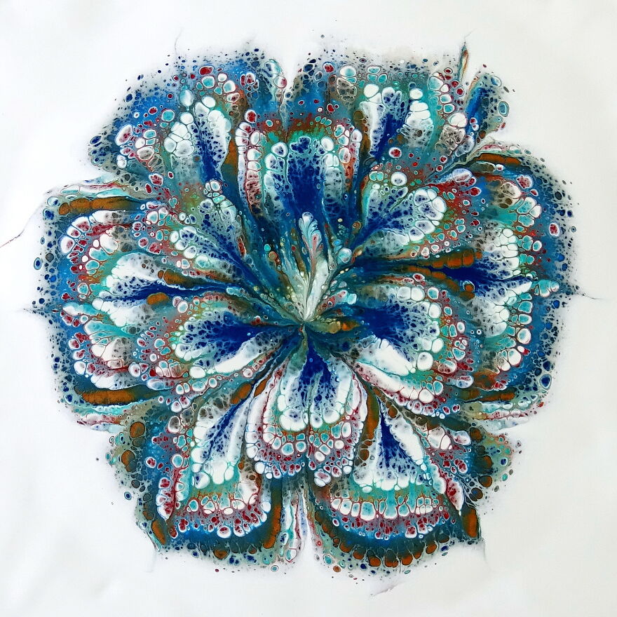 New Recipe ~ Beautiful Acrylic Pour Flower ~ Us Products Pouring Medium ~ Fluid Art Tutorial New Recipe ~ Beautiful Acrylic Pour Flower ~ Us Products Pouring Medium ~ Fluid Art Tutorial