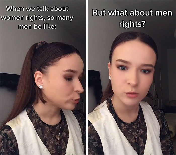 Woman Gives A Perfect Example On How To Respond When A Misogynist Asks You 'But What About Men's Rights?'