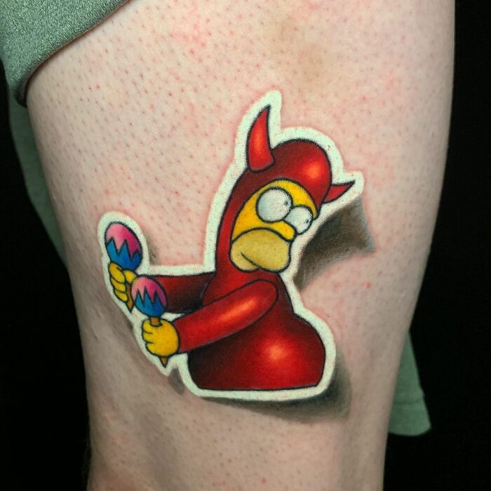 Tattoos Look Like Real Stickers That Could Peel off Your Skin