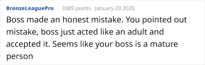 Employee Points Out Their Boss' Mistake And Boasts About It Online, But Some Fail To See The Boss Doing Something Wrong