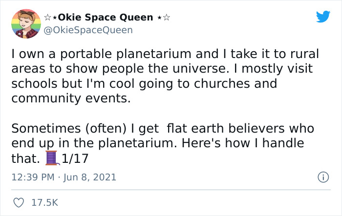 Person Who Deals With A Lot Of Flat Earthers Shares Their Tactic To "Convert" Them
