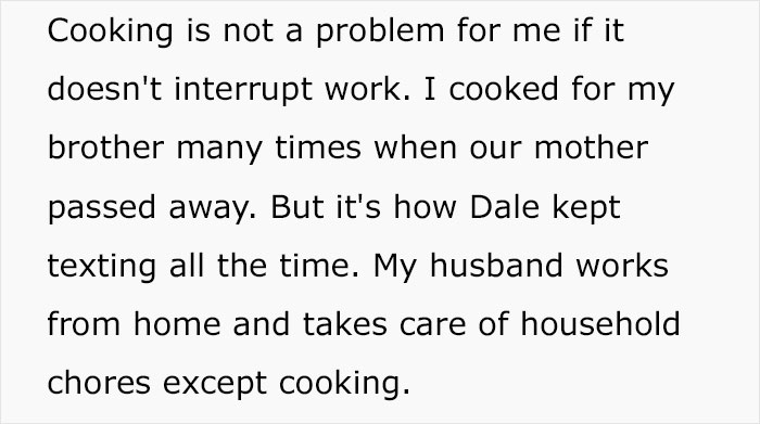 Woman Asks People Online If She's Wrong For Telling Her Husband She Won't Cook For His Grieving Friend Again