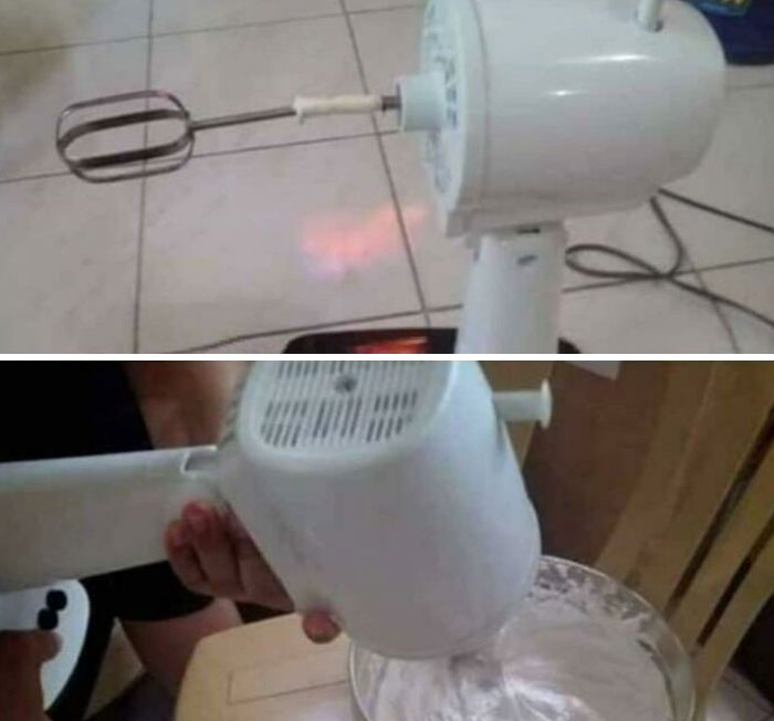 The Forbidden Cake Mixer, Made From An Electric Fan