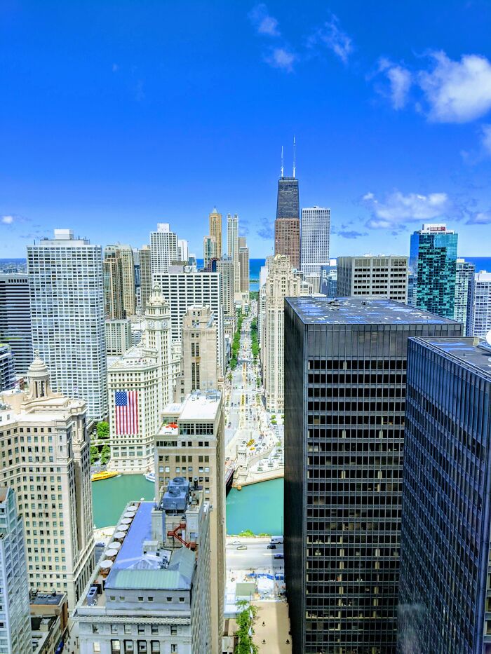 La vista desde mi escritorio en Chicago, Ilinois, EE.UU. no es una vista que se vea a menudo y realmente la voy a echar de menos