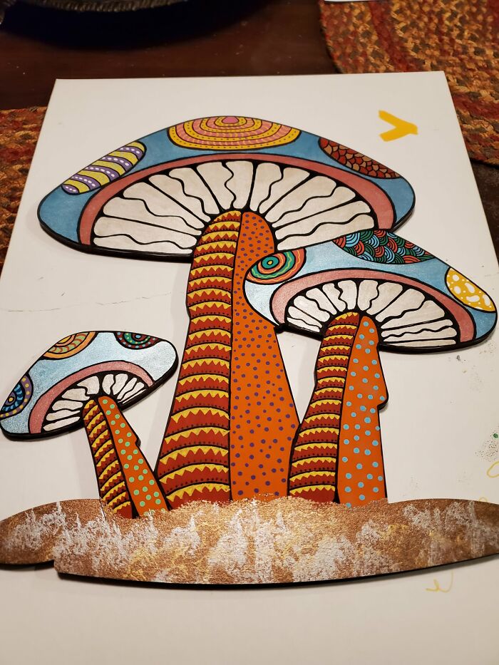 I Painted These Trippy Mushrooms. It Was A Meditative Experience.