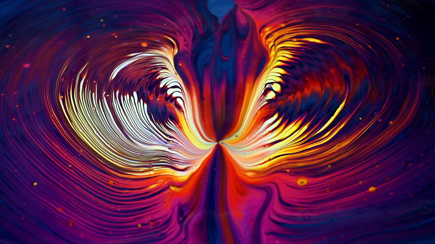 Straight Pour Over The Cup Bottom ~ Acrylic Pour Painting ~ Fluid Art