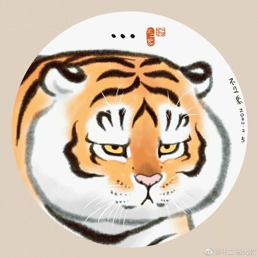 30 Funny Illustration Comics About A Fat Tiger Met A Tiger Cub In Snow, By Chinese Artist Bu2ma 30 Funny Illustration Comics About A Fat Tiger Met A Tiger Cub In Snow, By Chinese Artist Bu2ma