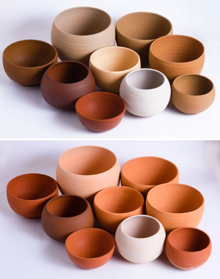 Hago cerámica con la tierra que excavo yo mismo. Estos están hechos de 9 diferentes arcillas silvestres de todo el área de Brisbane