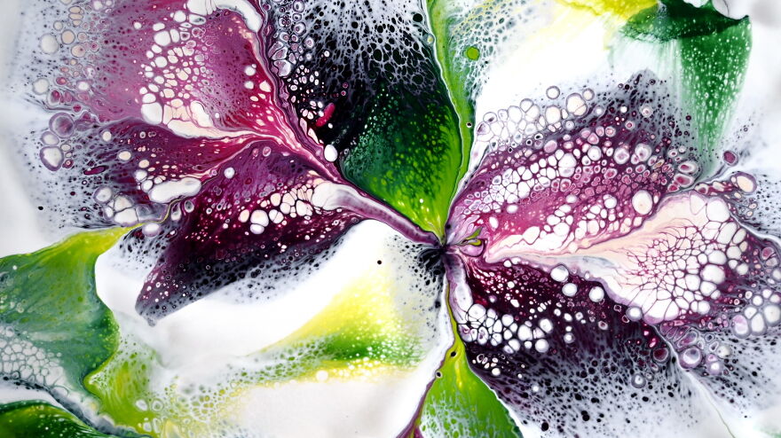 Simple Acrylic Pour Flower Painting ~ Flower Dip Technique ~ Beginners Step By Step Tutorial Simple Acrylic Pour Flower Painting ~ Flower Dip Technique ~ Beginners Step By Step Tutorial