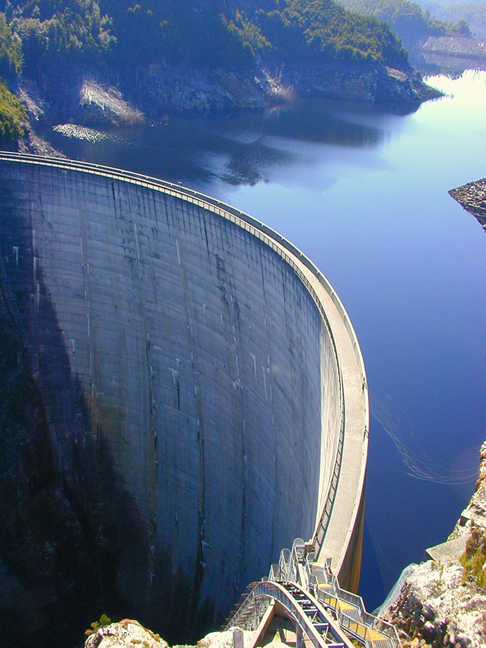 Gordon Dam In Tasmania, Australia
