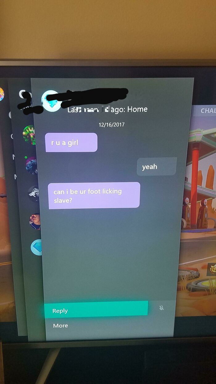 My Wife's First Message On Xbox Live