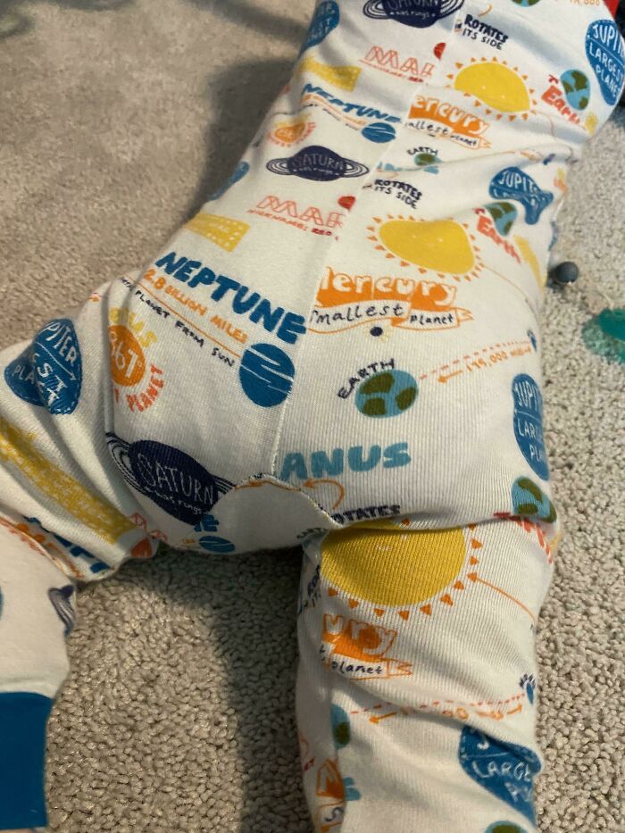 Where Is Uranus? My 9-Month-Old's PJs Leave No Doubt