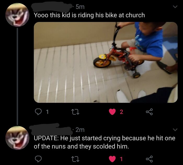 Why Ride A Bike Inside Church?