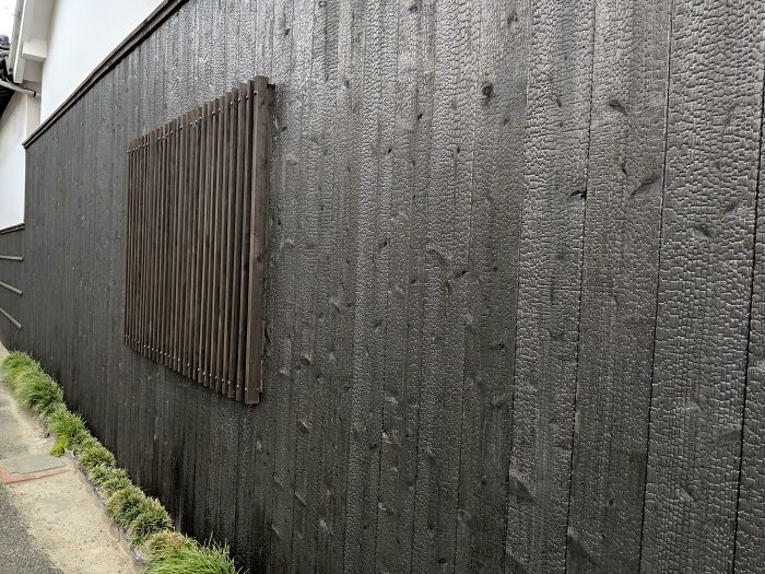 In Japan, They Treat Wood Siding By Charring It In A Process Called Shou Sugi Ban