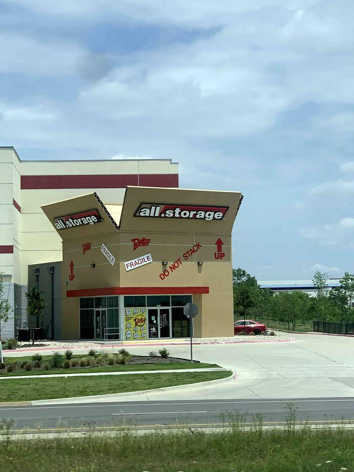 This All Storage Building Is Shaped Like A Shipping Box