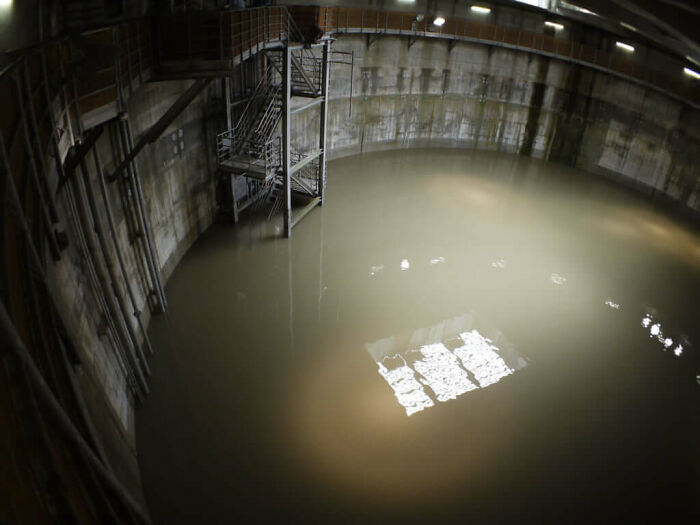 A Full Tokyo Flood Shaft. The Shaft Is Around 230 Feet Or 70 Meters Deep