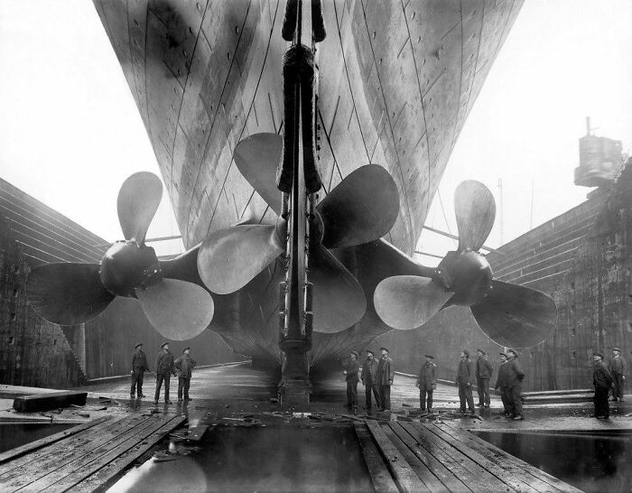 Titanic Propellers Imagine The Size Of The Ship