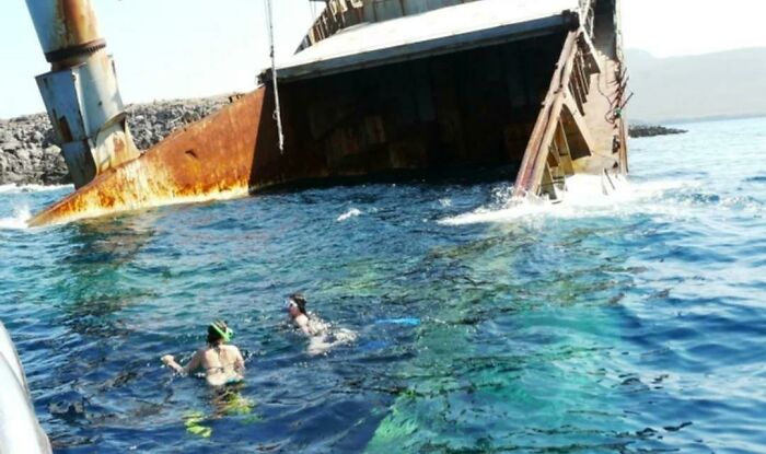 Snorkeling Over A Wreck
