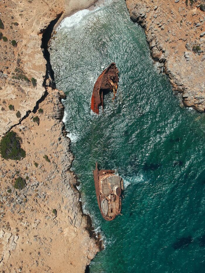 Olympia Shipwreck, Amorgos, Greece