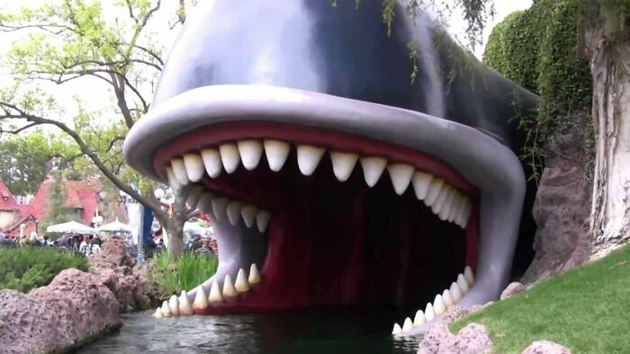 Monstro Tunnel. Part Of The Disneyland Storybook Canal Boats