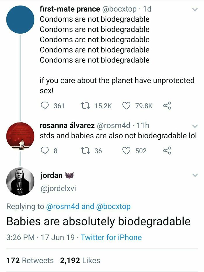 "Babies Are Absolutely Biodegradable"