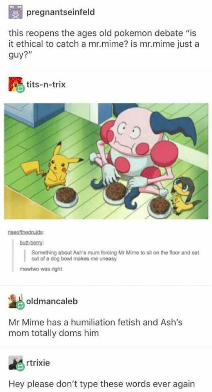 Mr Mime Has A Humiliation Fetish And Ash’s Mom Totally Doms Him