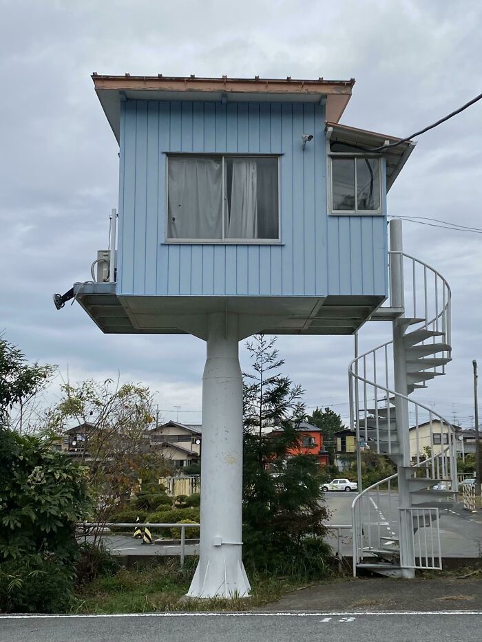 This House On A Pole I Saw In Japan