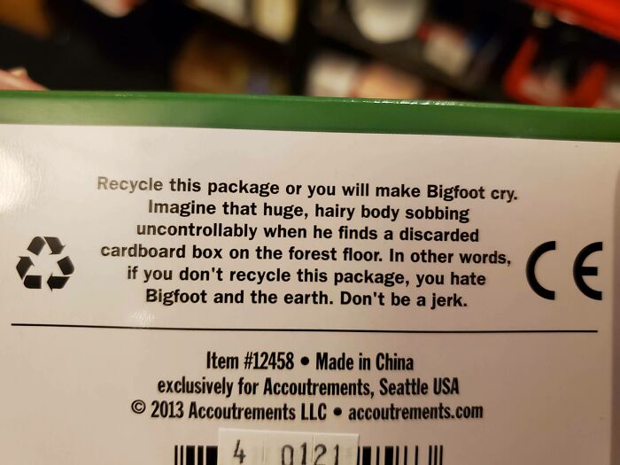 I've Sold These Bigfoot Action Figures For Ages But Never Taken A Close Look At The Box